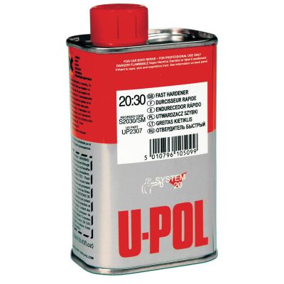 UPO2307 image(0) - U Pol Products SYSTEM 20 UP2307 National Rule Fast Hardener, 250 mL Tin, Clear Liquid for 2K Primers and Clearcoats