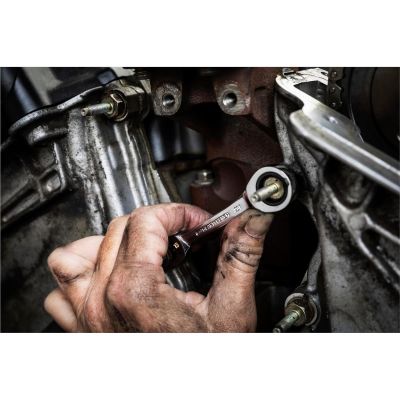 KDT86850 image(1) - GearWrench 10 Piece 90-Tooth 12 Point Metric Stubby Ratcheting Combination Wrench Set