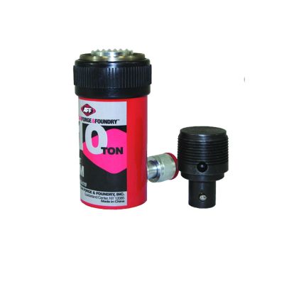 INT810-07B image(0) - American Forge & Foundry Ram - Hydraulic - 10 Ton Capacity - Threaded - Internal Return Spring - Compressed Length: 4.75" - Extended Length: 6.75" - 2" Stroke - Coupler: 1/4" 18NPTF