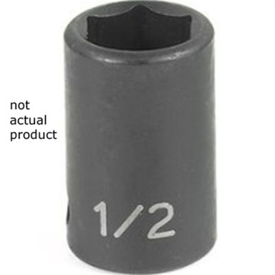 GRE1021M image(0) - Grey Pneumatic 3/8" Drive x 21mm Standard Socket