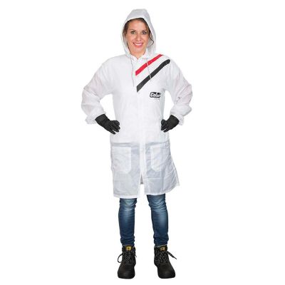 EMM510158PLAIN-USAB image(0) - EMM Specilaties Colad 510158 5101 Series Blank Plain Spray Coat, X-Large, White, Nylon