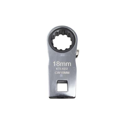 KTIXD2CW18MM image(0) - K Tool International Ratcheting Crowfoot Wrench 18mm 3/8 Inch Drive