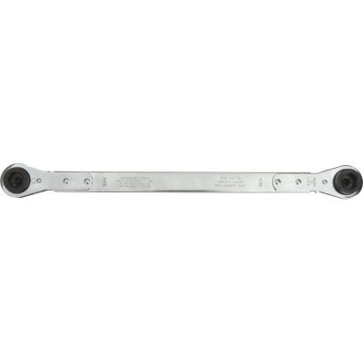 KAS8586 image(0) - Lang Tools (Kastar) 8586 - Ratcheting Serpentine Belt Wrench 15mm 6-pt. x 3/8" male square x 16mm 6-pt. x 1/2" male square