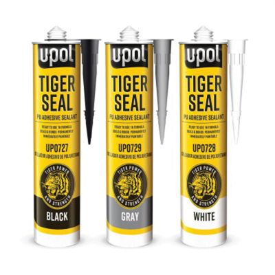 UPO0728 image(0) - U Pol Products TIGER SEAL UP0728 Seam Sealer, 310 mL Cartridge, Solid, White, 24 hr Curing