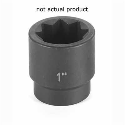 GRE2526S image(0) - Grey Pneumatic 1/2" Drive x 13/16" Standard - 8 Point Socket