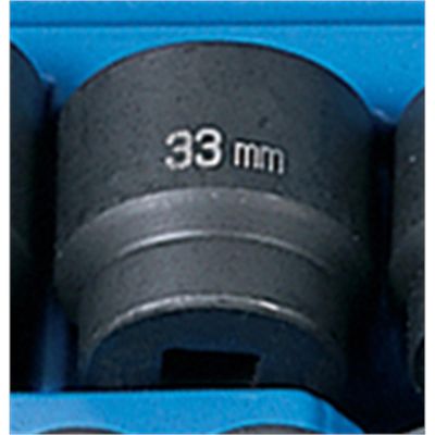 GRE2033M image(0) - Grey Pneumatic 1/2" Drive x 33mm Standard     Socket