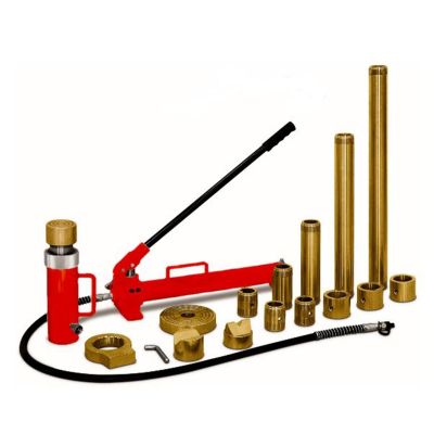 INT819SD image(0) - American Forge & Foundry Collision & Body Repair Kit - 10 Ton Capacity - 21 pc Kit - With 2 Speed Quick Pump - Includes Pressure Guage - SUPER DUTY