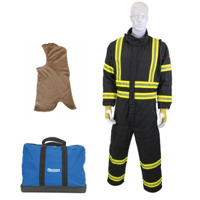 OBRGES8A-T4XL-OB image(0) - OBERON Suit Kit - Gas Extraction - 8 Second GES8+ - Comes with Coveralls, Balaclava and Carrying Bag  - Color: Black - Size: 4XL Tall