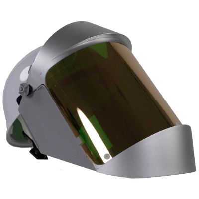 OBR2148AFC500 image(0) - OBERON Face Shield & Hard Cap - Heat Reflective - Window: Green Gold Anti-Fog  - With Lower Crown and Shield Extender