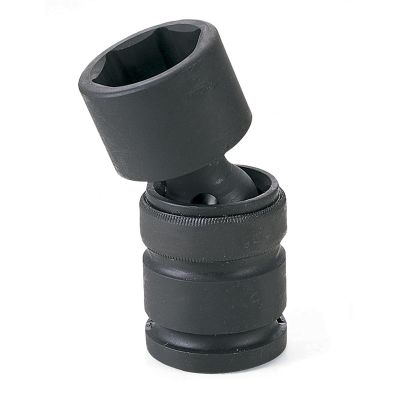 GRE3037UM image(0) - Grey Pneumatic 3/4" Drive x 37mm Universal Socket 6 Point - Black