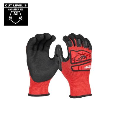 MLW48-73-8133 image(0) - Milwaukee Tool Impact Cut Level 3 Coated Nitrile Dipped Glove - XL