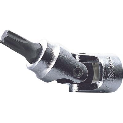 KKN2430T-T15 image(0) - Ko-ken USA 2430T-T15 1/4 Sq. Dr. Universal TORX T15 Bit Socket - Length 42mm