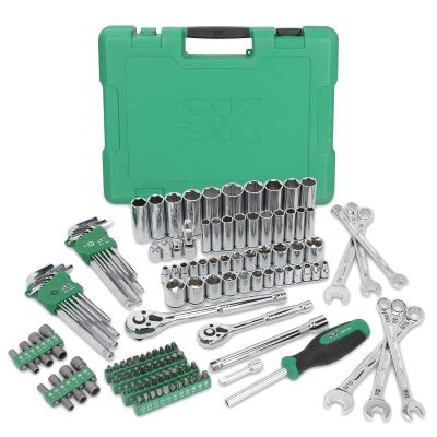 SKTSK01540 image(0) - S K Hand Tools 1/4" & 3/8" Drive, 137 Piece, 6 Point, Shallow & Deep, SAE & Metric Mechanics Tool Set