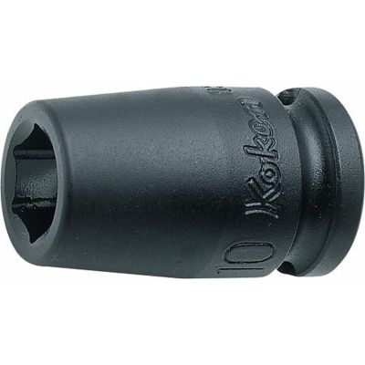 KKN13400M-19 image(0) - Ko-ken USA 13400M-19 3/8 Sq. Dr. Socket 19mm 6 point Length 32mm