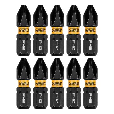 DWTDWAF1PH2IR10 image(0) - DEWALT FLEXTORQ 1IN PHILLIPS #2 (10 PK)