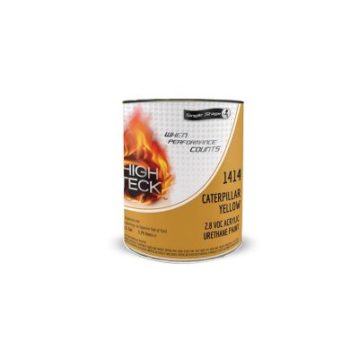 HIT1414-1 image(0) - High Teck Products 1414-1 Series 1400 Acrylic Urethane Factory Pack 2K Single Stage Paint, 1 gal, Caterpillar Yellow