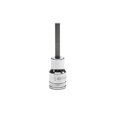 KDT82571 image(0) - GearWrench 1/2 Inch Drive Mid Length Hex Bit Metric Socket 6mm