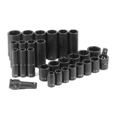 GRE1328RD image(0) - Grey Pneumatic 1/2" Drive 28 Piece Standard/Deep Set