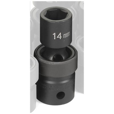 GRE2014UM image(1) - Grey Pneumatic 1/2" Drive x 14mm Standard Universal Socket