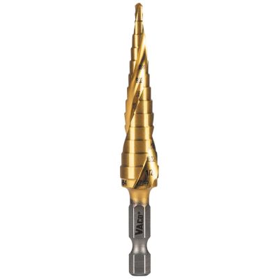 KLE25964 image(0) - Klein Tools 13-Step Drill Bit, Double-Fluted, 1/8-Inch to 1/2-Inch
