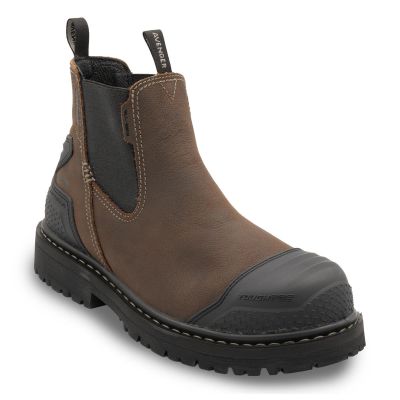 FSIA7385-7D image(0) - Avenger Work Boots Hammer MAX Chelsea - Men's - CN|EH|PR|WP|HR|SR|SF|B&W - Brown - Size: 7 - D - (Regular)