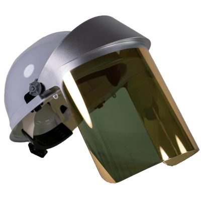 OBR125AFC image(0) - Oberon Face Shield & Hard Cap - Heat Reflective - Window: Clear Gold Anti-Fog