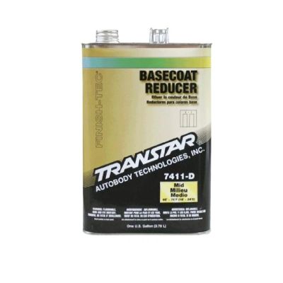 TRP7411D image(0) - Transtar Autobody Products  7411-D Basecoat Reducer - 1 Gallon Can - Medium Speed/65 to 75 Degree F