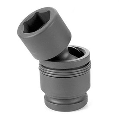 GRE4024UM image(0) - Grey Pneumatic 1" Drive x 24mm Heavy Duty Universal Socket 6 Point - Black