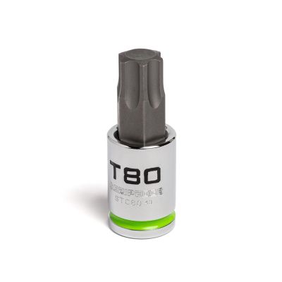 GETSTC80 image(0) - Grip Edge Tools 1/2" Dr RPT Star Bit Socket T80
