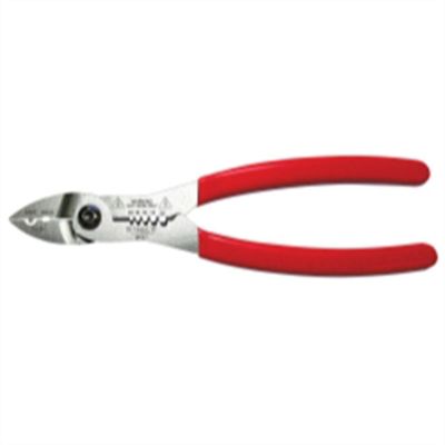 VIMWS57 image(1) - VIM Tools 5 In 1 Auto Tech Wiring Tool, 7 Inch Long Satin Chrome with Red Grips