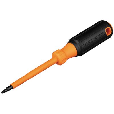 KLE6866INS image(0) - Klein Tools Insulated Screwdriver, 5/16-Inch Cabinet, 6-Inch Round Shank