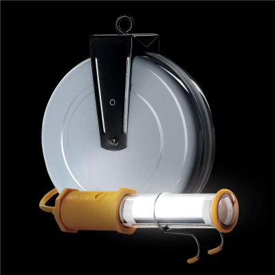 GEN3613-3500 image(0) - SafTlite by General Manufacturing 1000 Lumens Stubby II LED Without End Light on 40 Foot Auto Reel 18/2 SJTOWA Yellow Fix