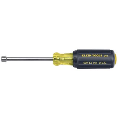 KLE63038 image(0) - Klein Tools 3/8-Inch Nut Driver with 3-Inch Hollow Shaft
