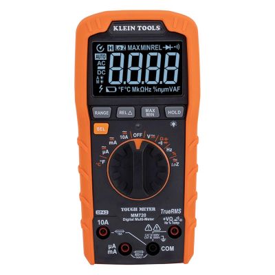 KLEMM720 image(0) - Klein Tools Digital Multimeter, TRMS Auto-Ranging, 1000V, Temp, Low Impedance