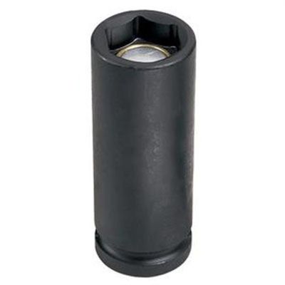 GRE2016MDG image(0) - Grey Pneumatic 1/2" Drive x 16mm Magnetic Deep Socket