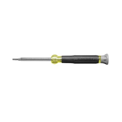 KLE32593 image(0) - Klein Tools Multi-Bit Ratcheting Screwdriver, 6-in-1, Stubby, Ph, Sl, Nut Bits