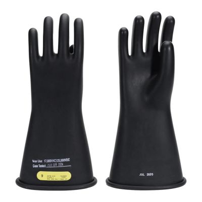 OBRRG-B-C2-R14-8 image(0) - Oberon Gloves - Rubber Electrical - Class 2 - Length: 14" -  Rolled Cuff - Size: Regular - 8