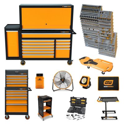 KDTMEGAMOD1331 image(0) - GEARWRENCH 1331 Piece MEGAMOD Master Mechanics Tool Set in Premium Modular Foam Trays With Tool Storage and Shop Equipment