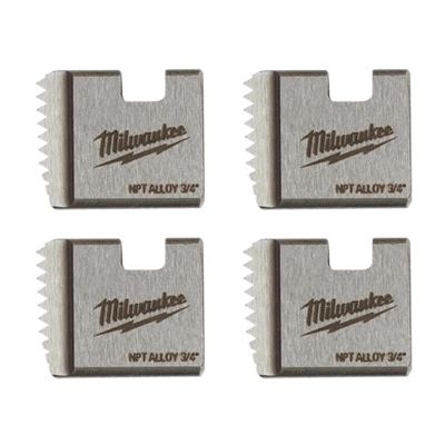 MLW48-36-1101 image(0) - Milwaukee Tool Milwaukee 1/2 Inch ALLOY NPT Portable Pipe Threading Dies