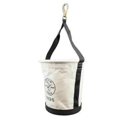 KLE5114DSC22 image(0) - Klein Tools Canvas Bucket with Drawstring Close, 22-Inch