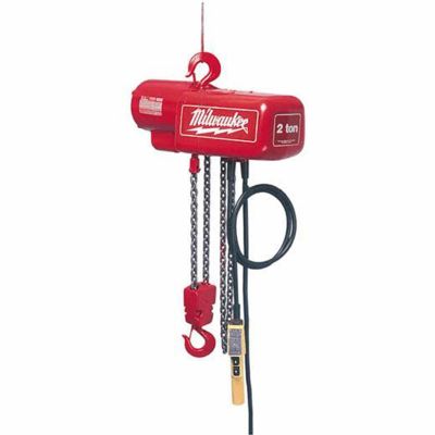 MLW9568 image(0) - Milwaukee Tool 1 Ton Electric Chain Hoist