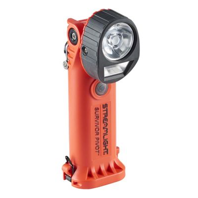 STL91830 image(0) - Streamlight Survivor Pivot Magnet - 120V/100V AC/12V DC (Alkaline Battery Carrier Not Included) - Orange