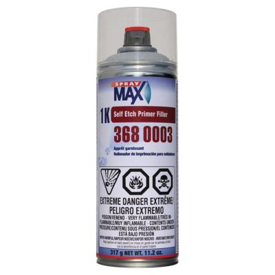 SMX3680003 image(0) - SprayMax 3680003 Self-Etch Primer Filler, 11.2 oz Aerosol Can, Light Gray, 5.4 to 8.1 sq-ft Coverage
