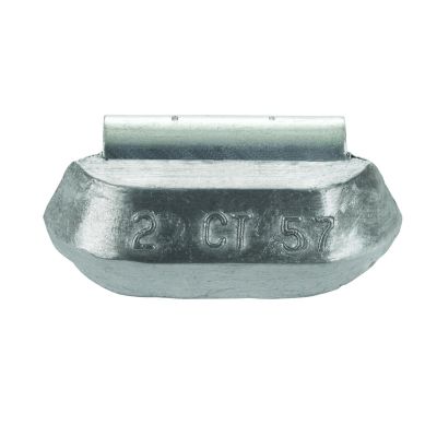 PWWCT140 image(0) - Wegmann Automotive 14oz Heavy-Duty Lead Uncoated Clip-on CT Series  Wheel Weight (Box of 10)