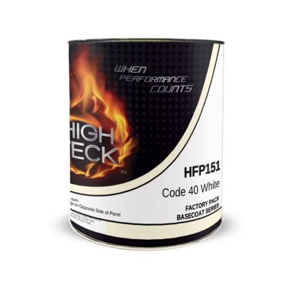 HITHFP151-4 image(0) - High Teck Products HFP151-4 Series HFP National Rule Urethane Basecoat, 1 qt, White, 6.8 lb/gal VOC