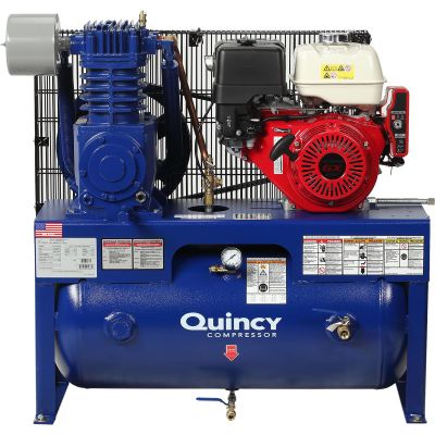 QAC2020014002 image(0) - Quincy Compressors 13 HP 30 Gallon Two-Stage Horizontal 230V Air Compressor - Model G213H30HCB