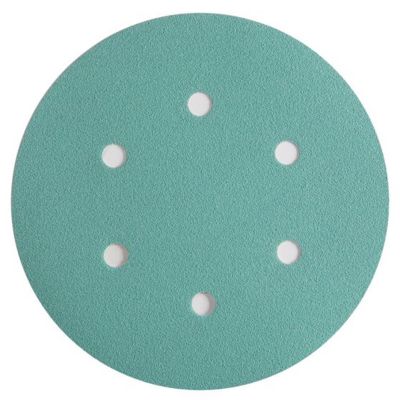 SUA01810 image(0) - Sunmight USA Corporation Film 01810 Open Coated Grip Disc, 6 in, P180 Grit, Premium Aluminum Oxide, Velcro Attachment