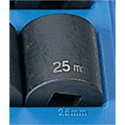 GRE2025M image(0) - Grey Pneumatic 1/2" Drive x 25mm Standard Socket