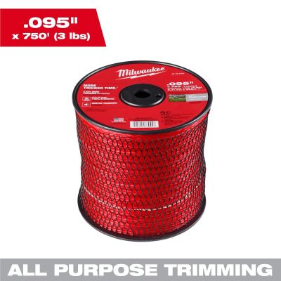 MLW49-16-2783 image(0) - Milwaukee Tool .095 Inch x 750 Feet (3 lbs.) Twisted Trimmer Line