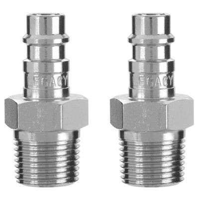 LEGA53640FZ-2PK image(0) - Legacy Manufacturing Flexzilla Pro High Flow Plug, 1/4" Body, 3/8" MNPT, 2-Pack